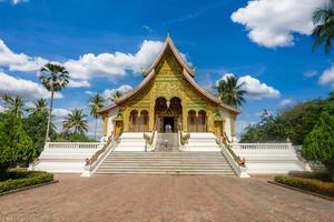 tempel av de phra smäll buddha bild, luang prabang, laos. foto