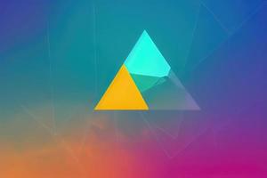 färgrik triangel- mosaik- för modern tapet design foto