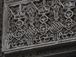 al-attarine madrasa i fez, marocko foto