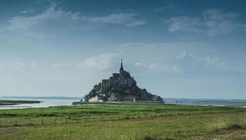 bukten Mont-Saint-Michel foto