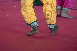 Indien traditionell dansa fot detalj foto