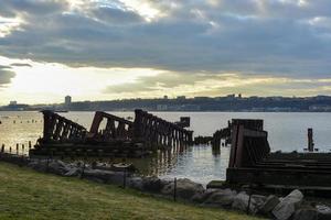 ny york central järnväg 69: e gata överföra bro foto