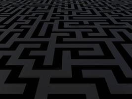 abstrakt labyrint bakgrund. svart labyrint bakgrund. foto