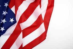 nationell textil- flagga av förenad stater av Amerika foto