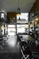 suddig café eller restaurang scen för bakgrund foto