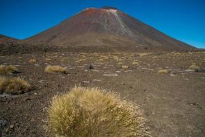 montera ngauruhoe eller mt.doom de ikoniska känd vulkan i tongariro nationell parkera. detta plats var filmad i de hollywood film de herre av de ringar trilogi. foto