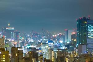 tokyo stad på natten foto