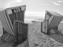 de strand av norderney foto