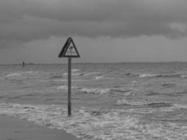 de strand av norderney foto