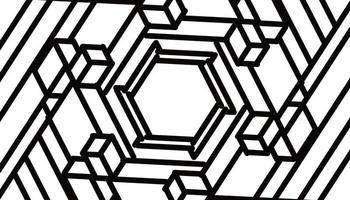 abstrakt illustration bakgrund med svart kub mönster foto
