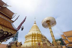 phra som doi suthep-templet i Thailand foto