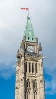 torn av parlament byggnad av kanada i ottawa foto