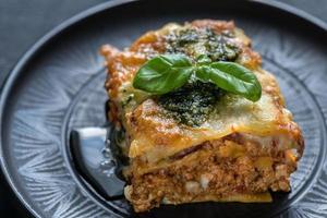 lasagne med pesto foto