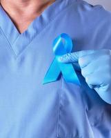 symbol av de bekämpa och behandling av prostata cancer foto