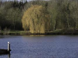 sjö i de tysk munsterland foto