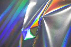 regnbåge bakgrund. holografiska abstrakt mjuk pastell färger bakgrund. holografiska bakgrund folie. mode kreativ lutning foto
