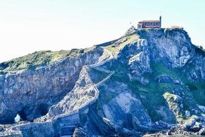 spanien, 2022 - trappa av de hermitage av san juan de Gaztelugatxe foto