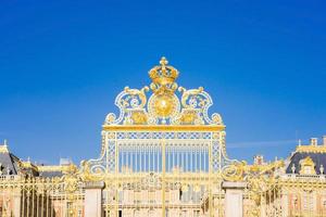 porten till Versailles palats i Frankrike foto