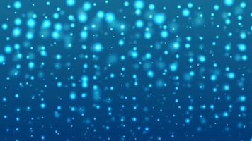 skön snöflinga på suddig blå. snöfall och glitter glöd. vinter- natt bakgrund med faller snö. blå bokeh bakgrund tycka om starry himmel. illustration av lampor på en mörk bakgrund. foto