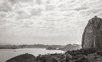 sugarloaf berget pao de acucar panorama rio de janeiro Brasilien. foto