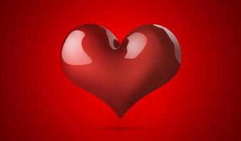glad alla hjärtans dag. hjärtformad symbol för kärlek. foto