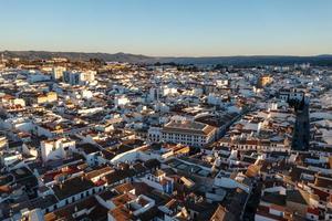 antenn se av de stad av ronda i Malaga, Spanien. foto