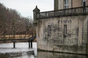 slott och by av gemen i Westfalen foto