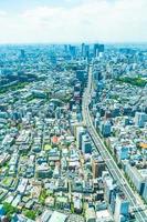 Flygfoto över Tokyo stad, Japan foto