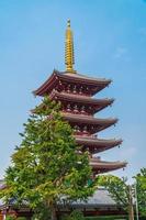 sensoji-tempel i asakusa-området, tokyo, japan foto