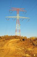 elektrisk kraft pyloner foto