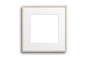 121 beige fyrkant bild ram attrapp isolerat på en transparent bakgrund foto