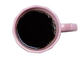 2594 rosa kopp av kaffe isolerat på en transparent bakgrund foto