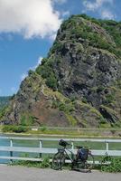 de känd loreley eller lorelei sten, rhen floden, Tyskland foto