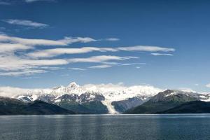 glaciär medan smältande foto