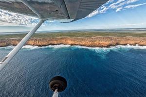 blå hav antenn se i haj bukt Australien foto