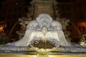 rom pantheon fontän natt se foto