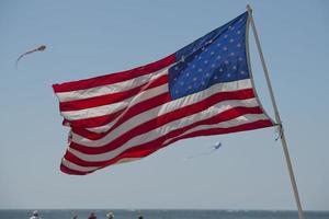 USA amerikan flagga stjärnor och Ränder detalj foto