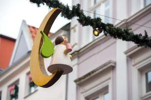 jul dekoration i huxstrasse lubeck norr Tyskland gata foto