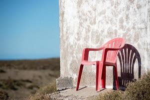 stol utanför patagonien fyr i valdes halvö foto