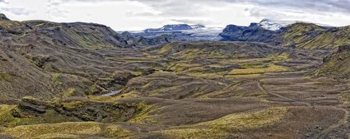 island landmannalaugar - posmork vandring foto