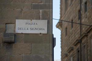 piazza della signoria tecken foto