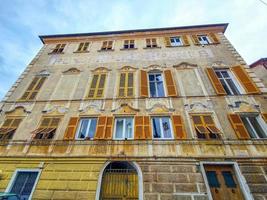 genua nervi distrikt gammal hotell byggnad foto