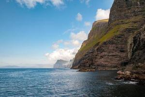 långt oer danmark vestmanna klippor panorama se foto