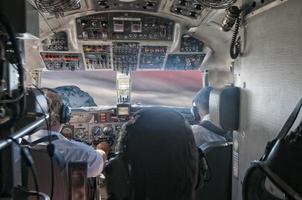 flygplan se från cockpit foto