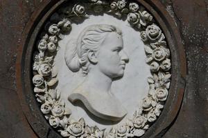engelsk kyrkogård i florens underbar statyer foto