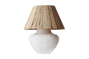 6372 beige lampa isolerat på en transparent bakgrund foto