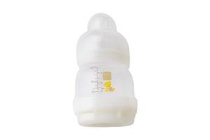 4334 vit bebis flaska isolerat på en transparent bakgrund foto