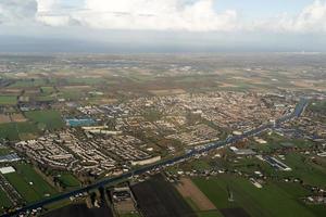 amsterdam hamn kanaler vägar antenn se panorama foto