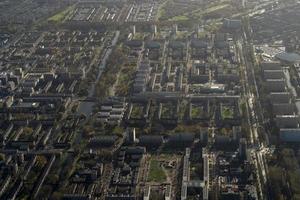 amsterdam hamn kanaler vägar antenn se panorama foto