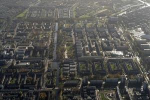 amsterdam hamn kanaler vägar antenn se panorama foto